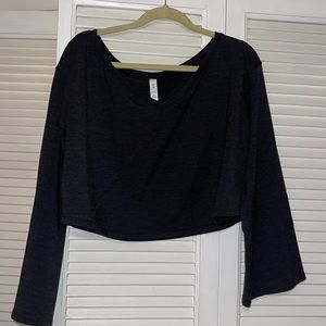 Lululemon Cropped Long-sleeve top